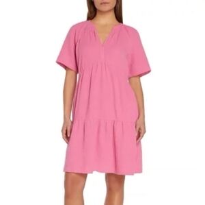 GAP Pink Gauze Dress, Medium, xxl